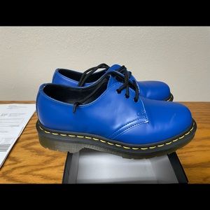 Blue woman’s Dr Martens shoes worn only one time.